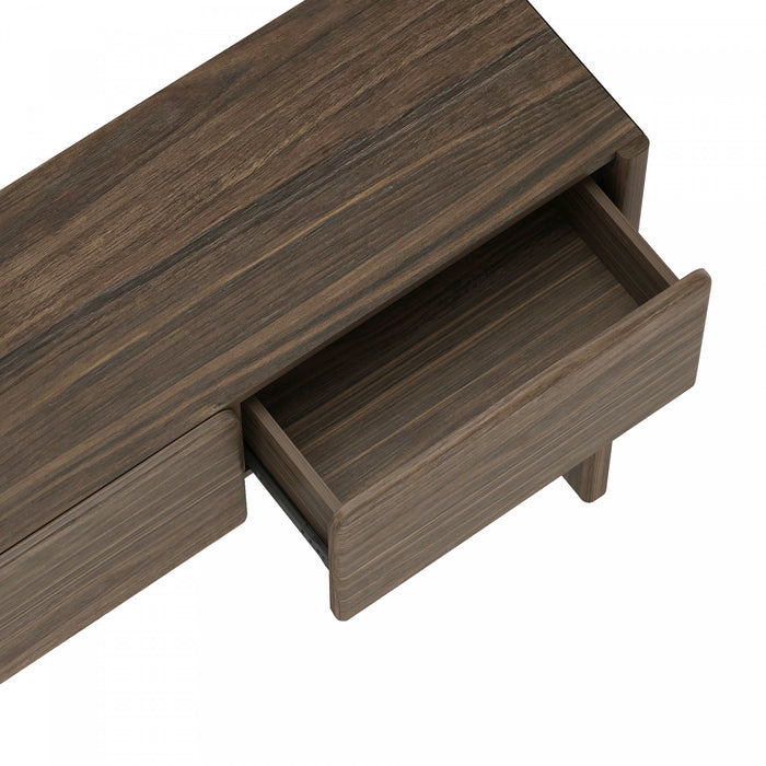 Console moderne Linda en noyer brun