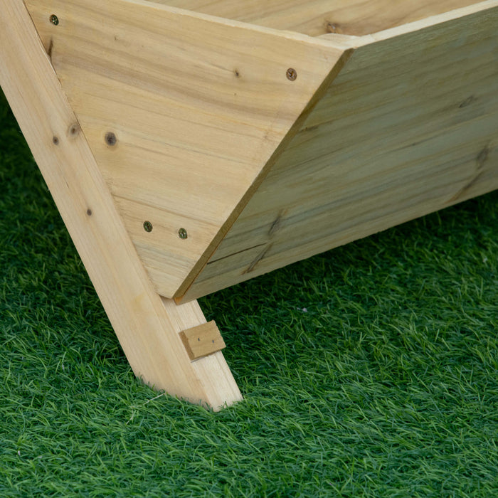 Outsunny Lit De Jardin Sureleve, Support De Jardiniere Autoportant Avec 5 Boites De Plantation Et 4 Crochets, Ideal Pour Les Herbes, Les Fleurs Dans Le Patio, Le Balcon, L'interieur Et L'exterieur