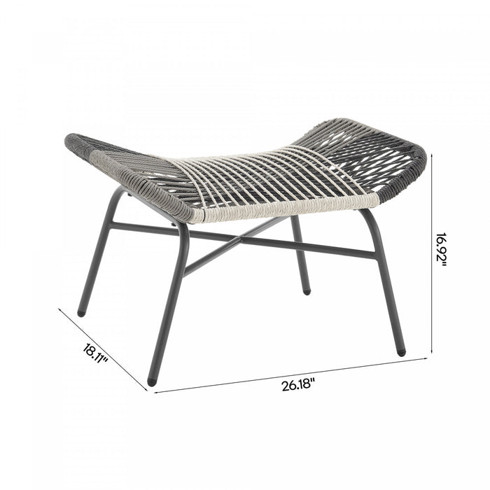 Ensemble de conversation moderne Ashland 5 pieces en gris