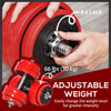 Soozier 66lbs 2-In-1 Dumbbell & Barbell Adjustable Set Strength Muscle Exercise Fitness Plate Bar Clamp Rod Home Gym Sports Area
