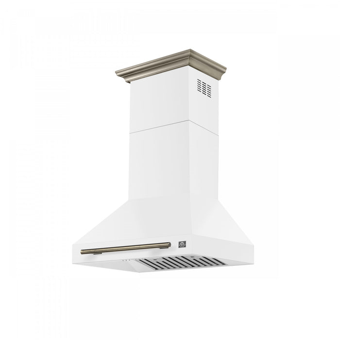 Hotte de cuisiniere murale Aria de 30 po, blanc-FRHWM5095-30WHT