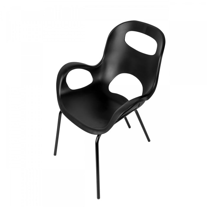 Chaise d’appoint moderne Oh de Umbra - noir mat