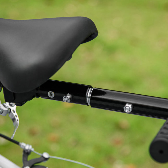 Aosom Remorque De Velo Multifonction Avec Roues De 16 Pouces, Gris