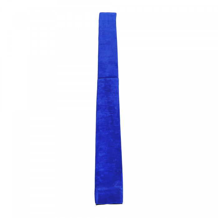Soozier Poutre d'Equilibre Pliable 7FT avec Surface en Daim, Bleu