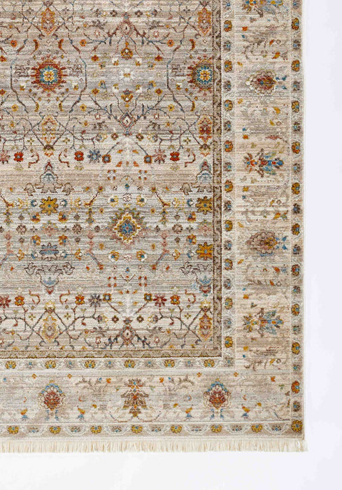 Tapis Traditionnel Zaina 5'0\" x 7'9\" en Gris