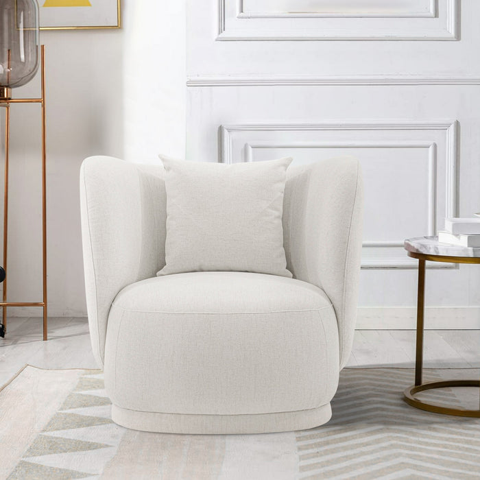 Ensemble de canape moderne Siri 2 pieces en creme