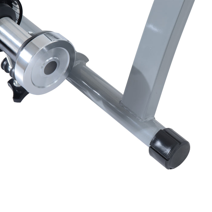 Soozier Support D'entrainement Magnetique Pour Velo D'interieur Pliable En Acier (argent)
