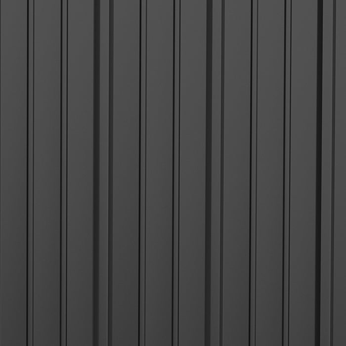 Outsunny 5'x3' Abri De Jardin Exterieur En Acier Avec Porte Simple Gris