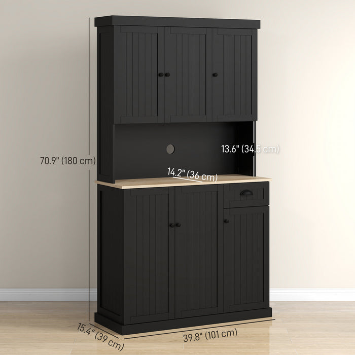 HOMCOM Buffet de 71\" avec Buffet, Armoire de Rangement pour Cuisine