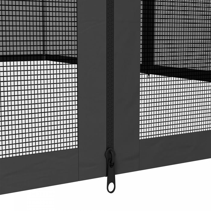 Outsunny Murs D'ecran De Moustiquaire De Remplacement De Gazebo 10' X 13'