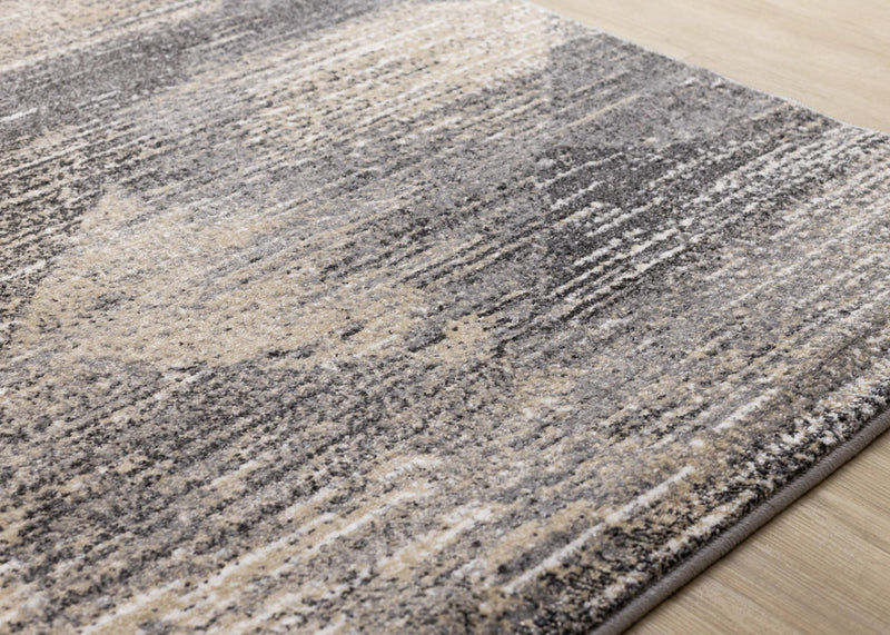 Tapis Dayton a motif de losanges vieillis, 6'7\" x 9'6\"