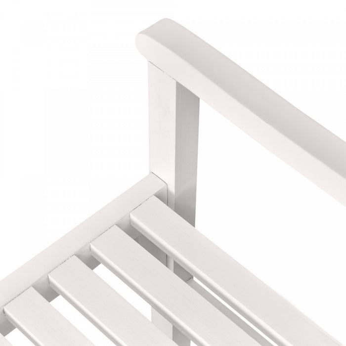 Banc De Jardin Pliable Outsunny, Blanc