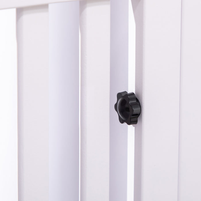 Pawhut Niche De Mise Bas Pour Chiens Concue Pour Le Confort De La Mere, Avec Portes Amovibles, Parc Pour Chiots Pour L'interieur, Fournitures Et Essentiels Pour Nouveau-nes, 81\" X 39\" X 20\", Blanc