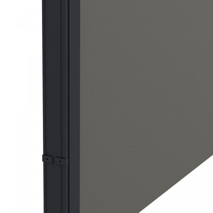 Outsunny Auvent Lateral Retractable 13'x5', Ecran De Confidentialite, Gris