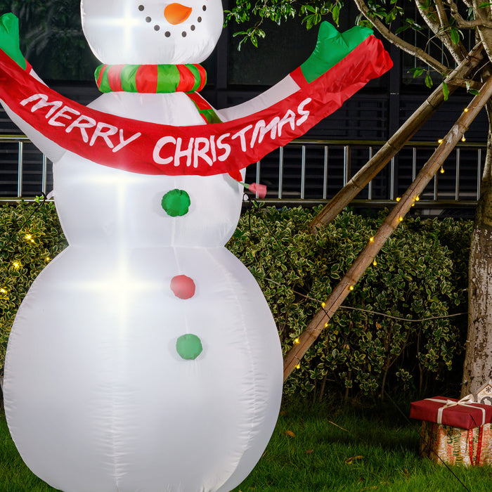 Homcom Bonhomme De Neige Gonflable
