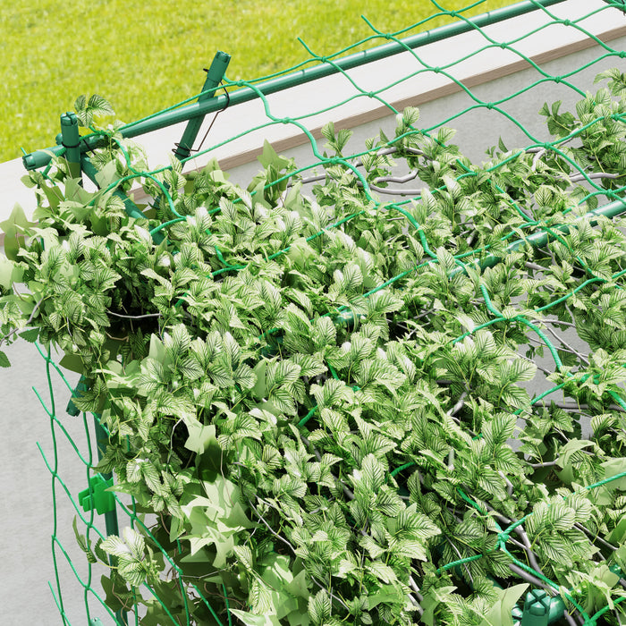 Outsunny Treillis en Arche de Jardin, Support Grimpant de 7,3 Pieds, Vert