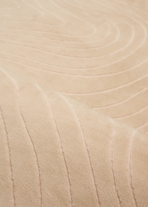 Tapis Lavable/Contemporain Somos 1'10\" x 6'0\" en Beige