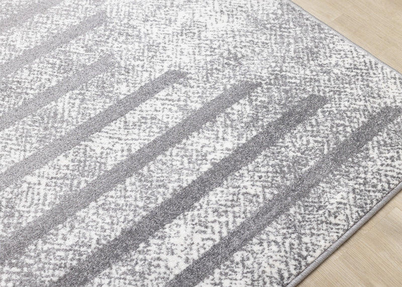 Carpette Covington à motifs de lignes géométriques vieillies pour l'intérieur - 7 pi 10 po x 10 pi 6 po