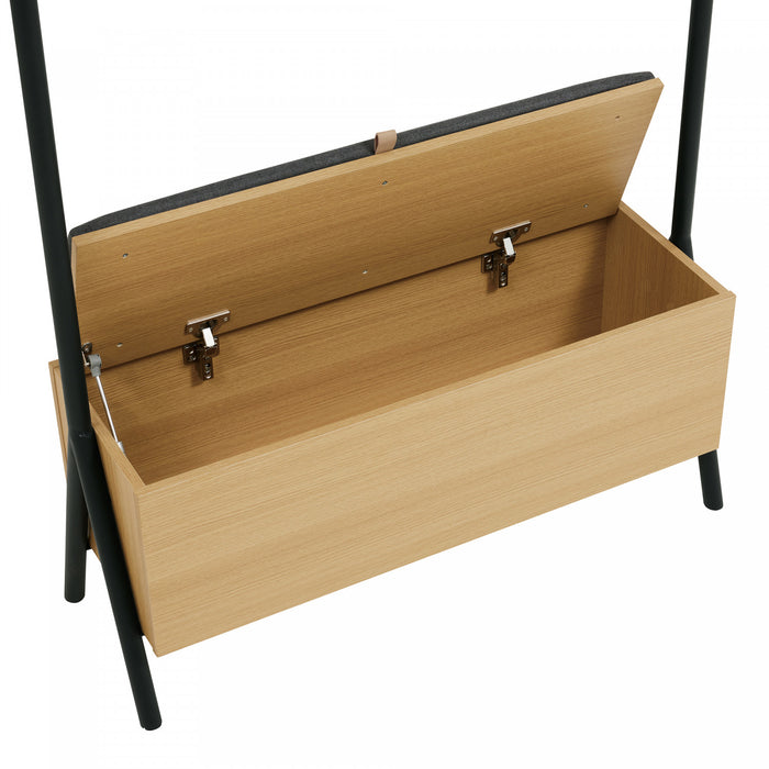 Placard suspendu ouvert Paloma Modern 38\" en chene clair