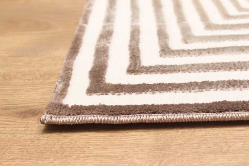 Tapis Contemporain/Moderne Ramona 8'0\" x 10'0\" en Brun clair