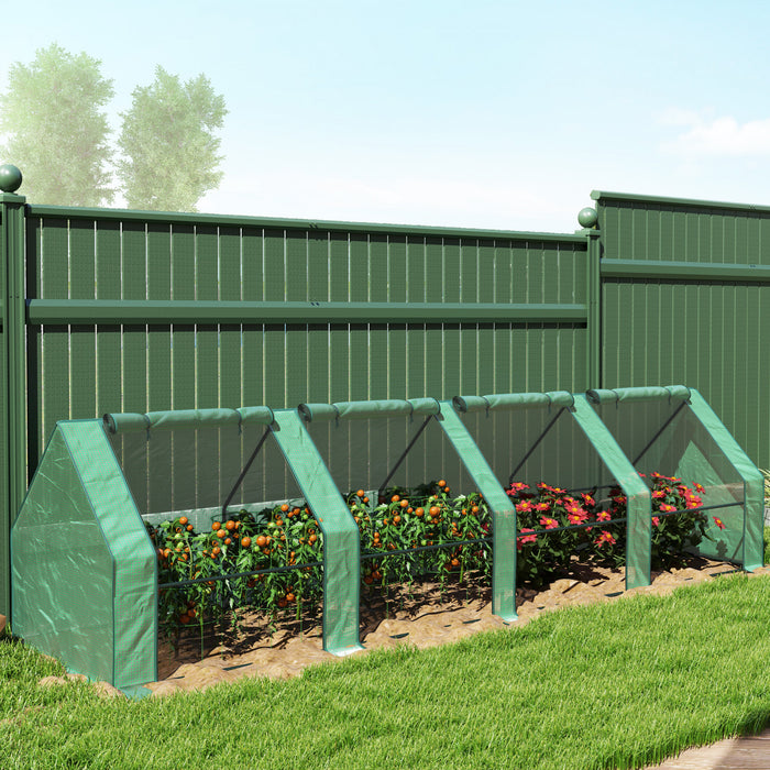 Outsunny Serre Portative 12' X 3' X 3', Serre Tunnel, Vert