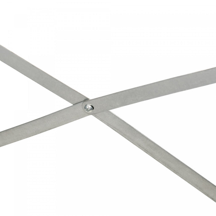 Outsunny Jardiniere surelevee en metal avec tiges renforcees, gris clair