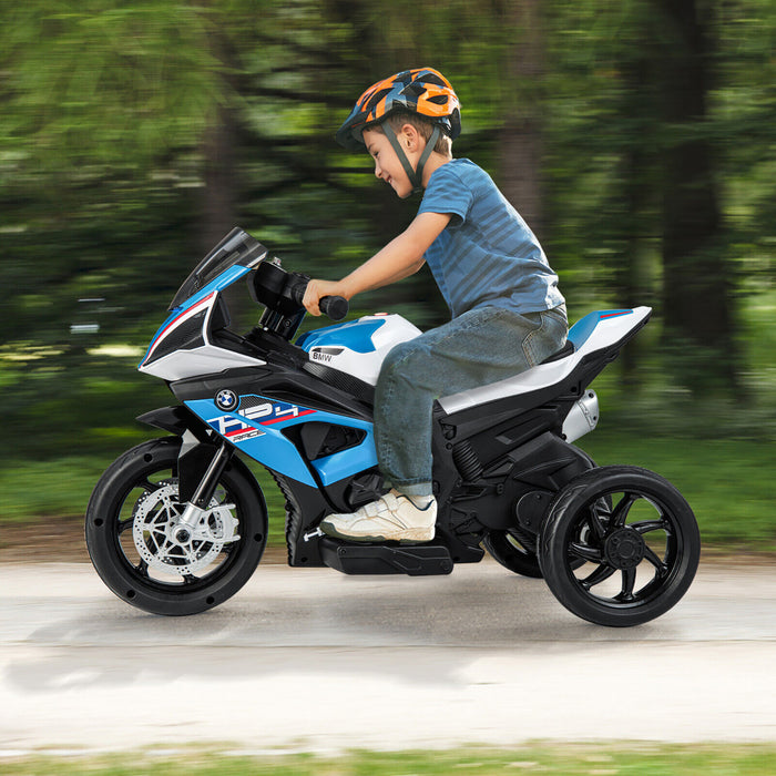 Costway 12v Enfants Rouler Sur La Moto Bmw 3 Roues Electriques Sous Licence Jouet W / Lumiere Et Musique Bleu