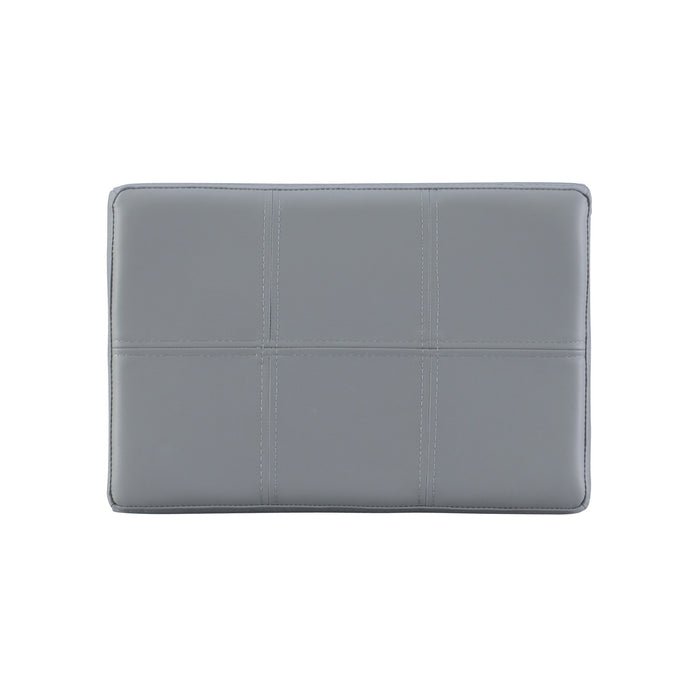 Tabouret Claridge de hauteur comptoir en similicuir et sans dossier - gris