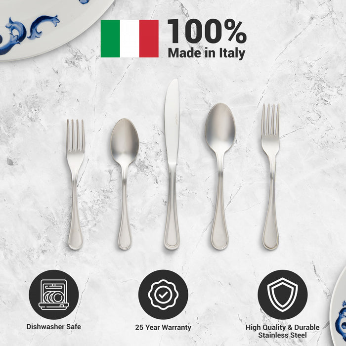 Ensemble De Couverts En Acier Inoxydable Italien Arimi Angela, 20 Pieces - Service Pour 4