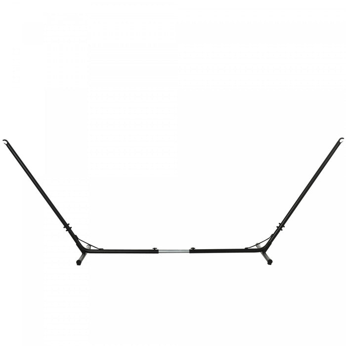 Support De Hamac Reglable Outsunny De 12 Pieds Avec Cadre En Acier, Ajustement Universel, Pique-nique, Camp De Jour, Balancoire, Support En Metal Jusqu'a 330 Lb De Capacite, Noir