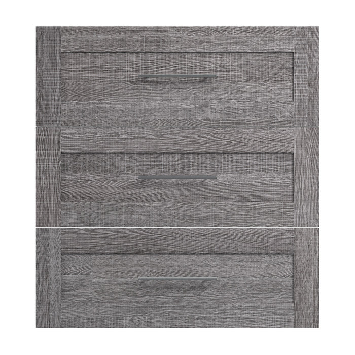 Ensemble de 3 tiroirs Pur de Bestar pour organisateur de garde-robe de 36 po (L) - gris écorce