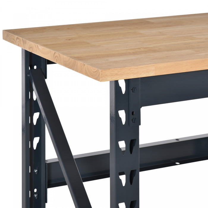 Homcom Etabli De Table En Bois Massif De 45 Po
