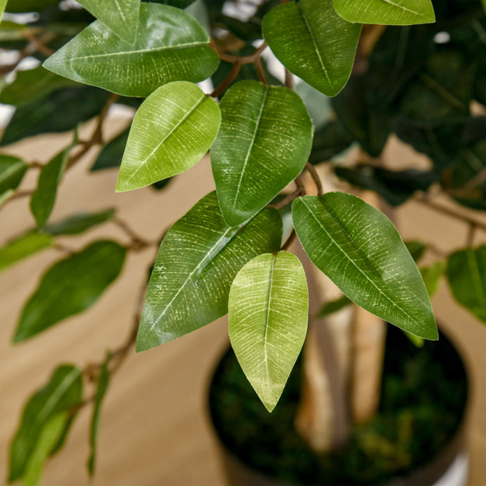 HOMCOM Ficus Artificiel 5Pieds pour Decoration Interieure