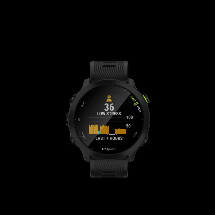 Garmin Forerunner® 55 Montre De Course Gps Intelligente - Suivi Des Sports Et De La Condition Physique, Resistant A L'eau - Noir