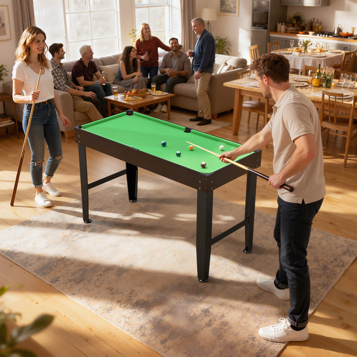 Soozier Mini Table de Billard 55\", Ensemble de Billard tout age, Vert