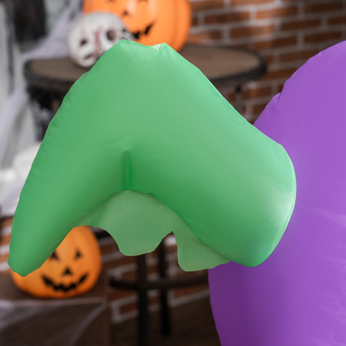 Outsunny Arche Gonflable D'halloween De 8 Pi, Affichage Exterieur A Led