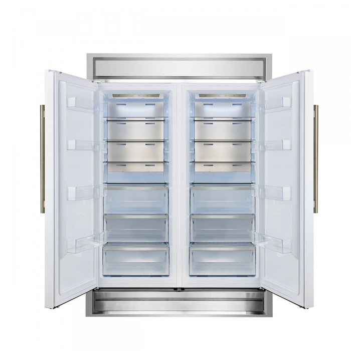 Refrigerateur/congelateur convertible Maderno de 60 po, blanc, 27,2 pi³ – FFFFD1722-60MG-WHT