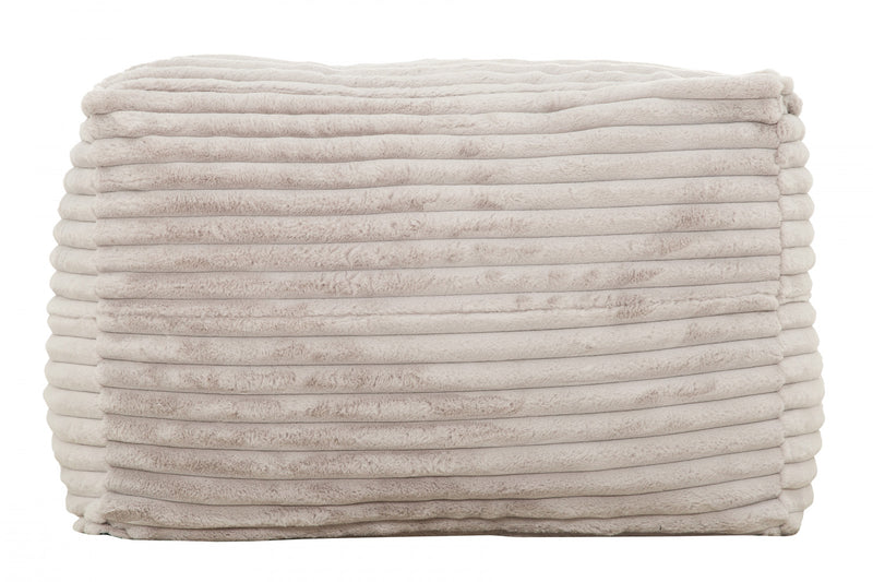 Fauteuil poire de type sofa Redd de Sealy en velours côtelé avec mousse à haute densité - taupe