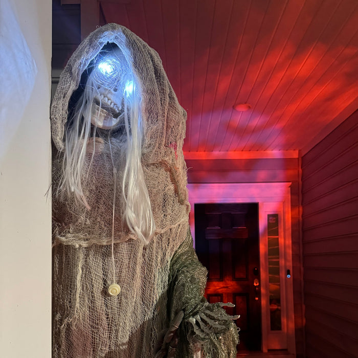 Outsunny Sorciere Squelette Animee 6pi, Decorations D'halloween