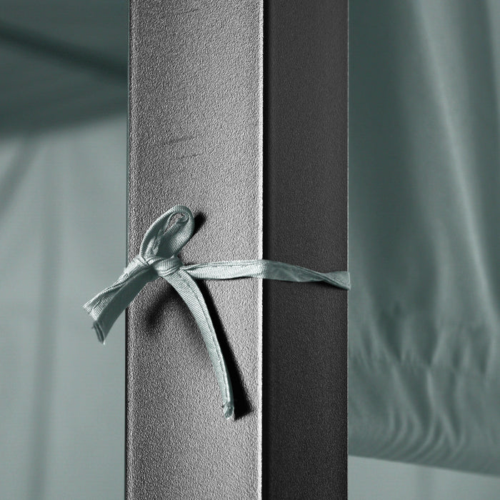 Outsunny Meubles De Terrasse Avec Canape Pergola Retractable, Gris