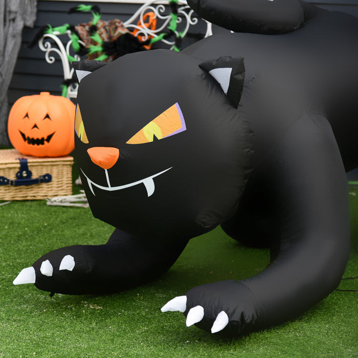 Homcom Chat Noir Gonflable D'halloween
