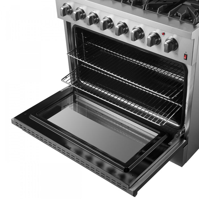 Cuisiniere a double combustible Marco 36 po, acier inoxydable, 5.36 pi³ - FFSGS6197-36