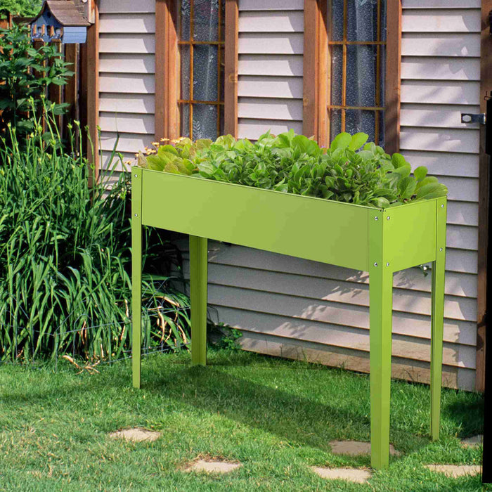 Costway 40 \"x12\" Stand De Plante De Jardin Eleve En Plein Air Souleve Haut Lit De Fleurs