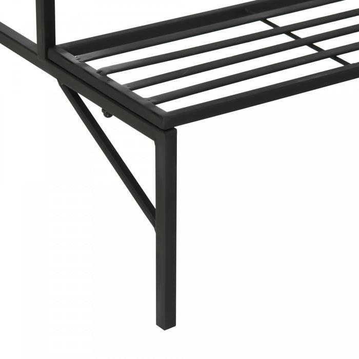 Outsunny Support De Plantes Suspendu A 3 Niveaux Avec Panneau Grillage, Etagere Pour Pots De Fleurs, Etagere De Presentation Pour Pots De Fleurs Multiples