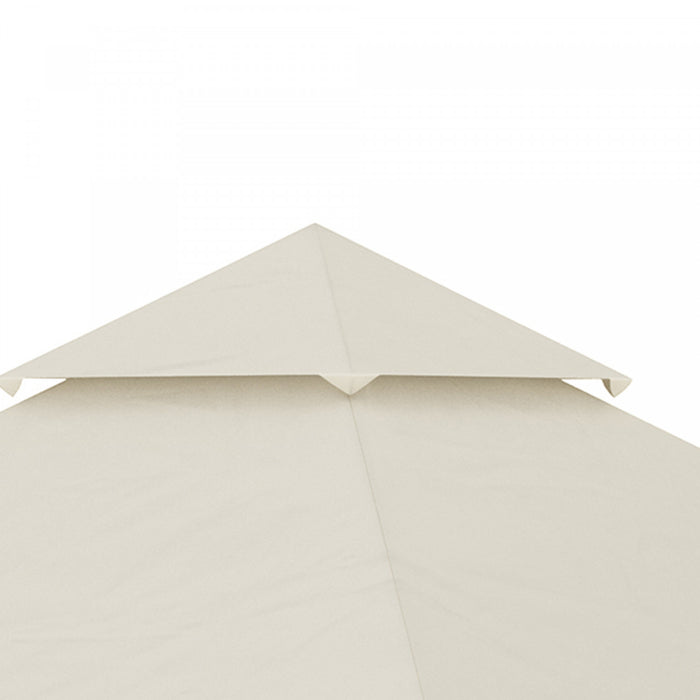 Outsunny Auvent De Remplacement Pour Tonnelle 10' X 10', 2 Niveaux, Blanc