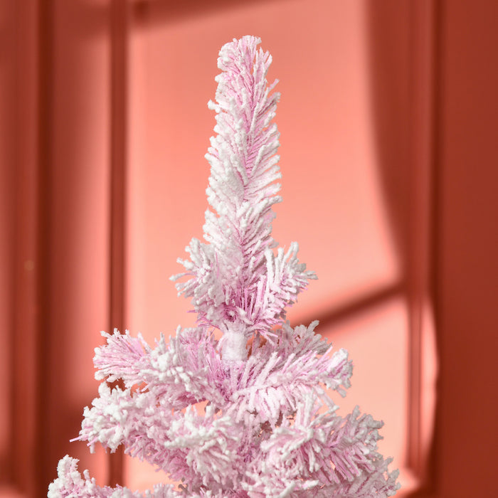 Homcom Arbre De Noel Artificiel Floque De Neige De 5 Pieds