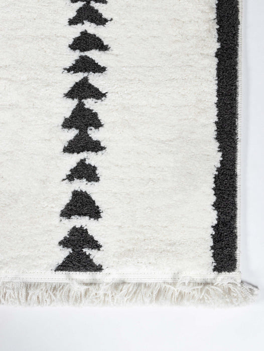 Tapis Contemporain Zelda 9'10\" x 12'10\" en Ivoire