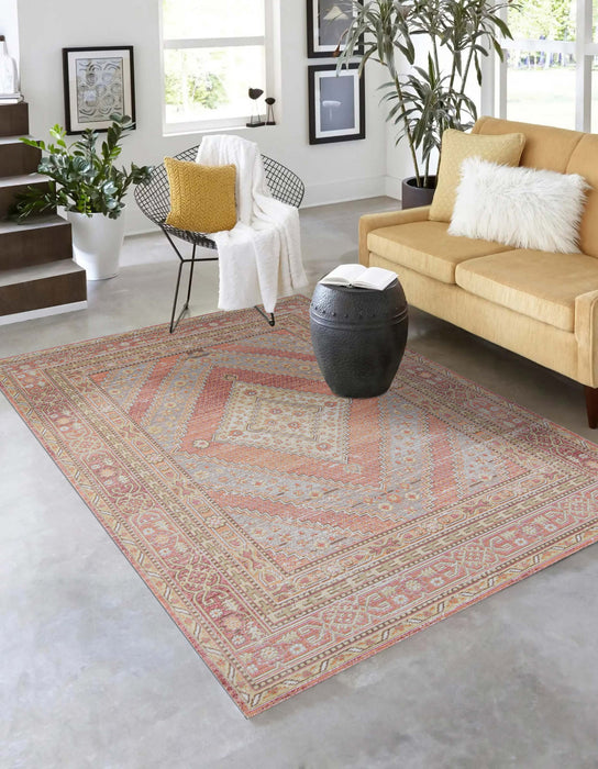 Tapis Traditionnel Poppy 9'3\" x 11'10\" en Rose