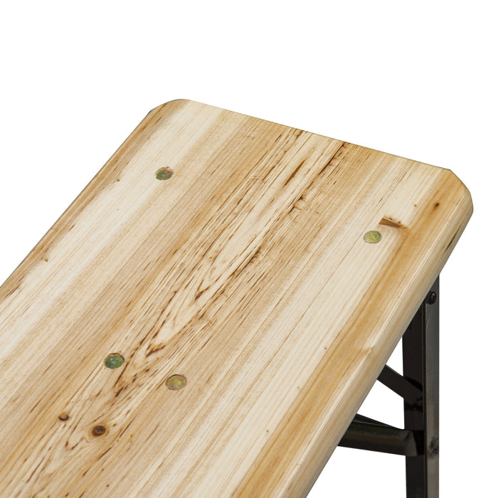 Outsunny 3 Pieces Table De Pique-et Banc Ensemble