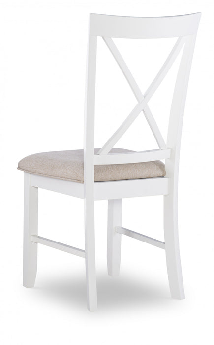 Chaise de salle à manger Jane en tissu brun - ensemble de 2